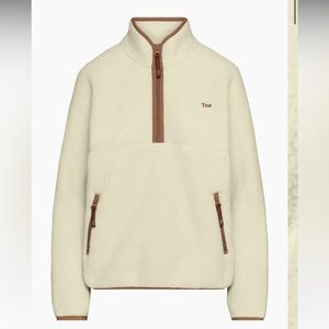 Aritzia TNA Polar Sweater in Teddy Brown